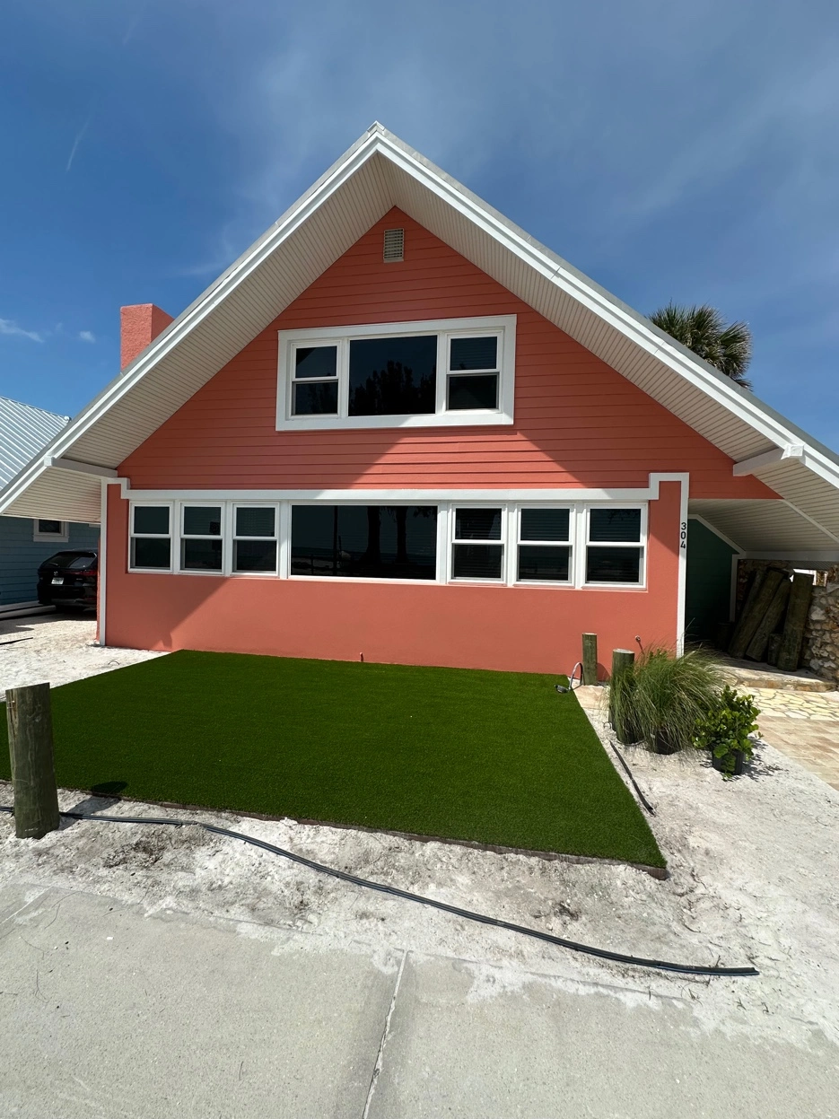 Exterior house painting.